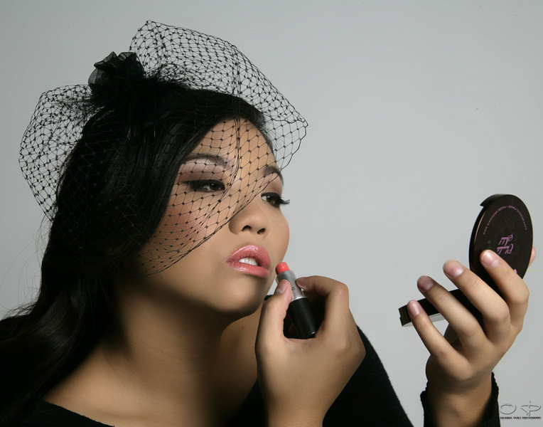 Female model photo shoot of Edna Preciado and - glitter - by Orlando Perez in Orange County, makeup by FACEbyJMarie