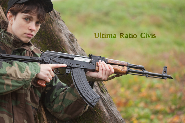 Female model photo shoot of ArmyGurl by olegvolk Oleg Volk