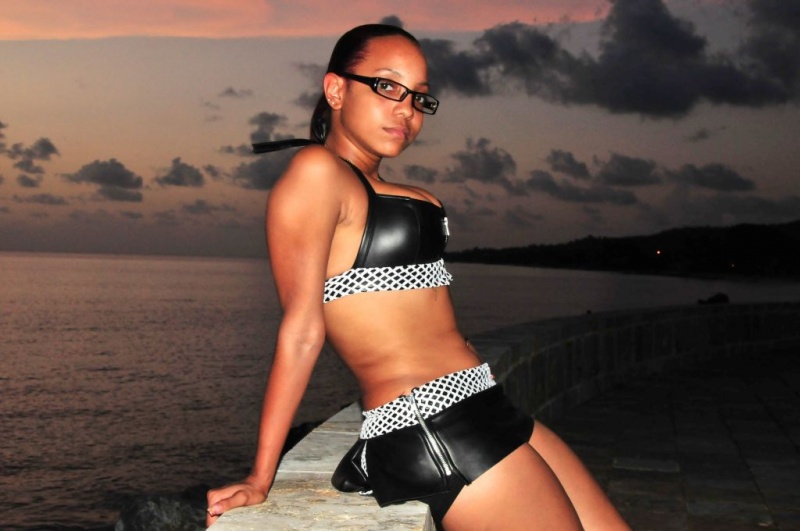 Female model photo shoot of Rosanna Medina in St. Croix, U.S.V.I.