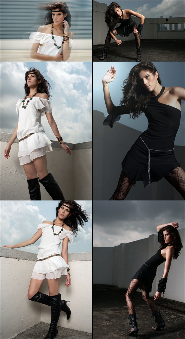 Female model photo shoot of Winnie Loo and Isabel Zamora by Terry Chua, makeup by Laea Hidayah