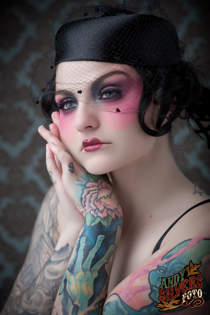 Female model photo shoot of Chrissy inky by Andy Silvers, makeup by Christine Geiger MUA