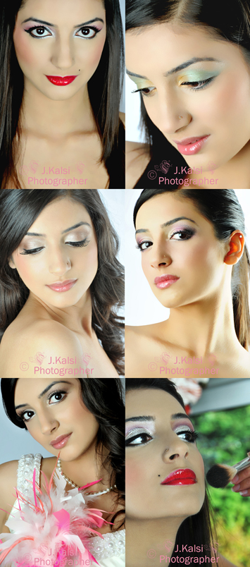 Female model photo shoot of Preet Photography, makeup by Jassy at NuLook Beauty