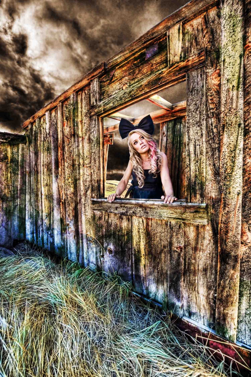 Female model photo shoot of Amber Land by Krisph in BODIE, CA
