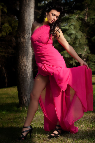 Female model photo shoot of Gunoff Label and sheena k by T Rollans in Calgary, makeup by Lisa Hehr