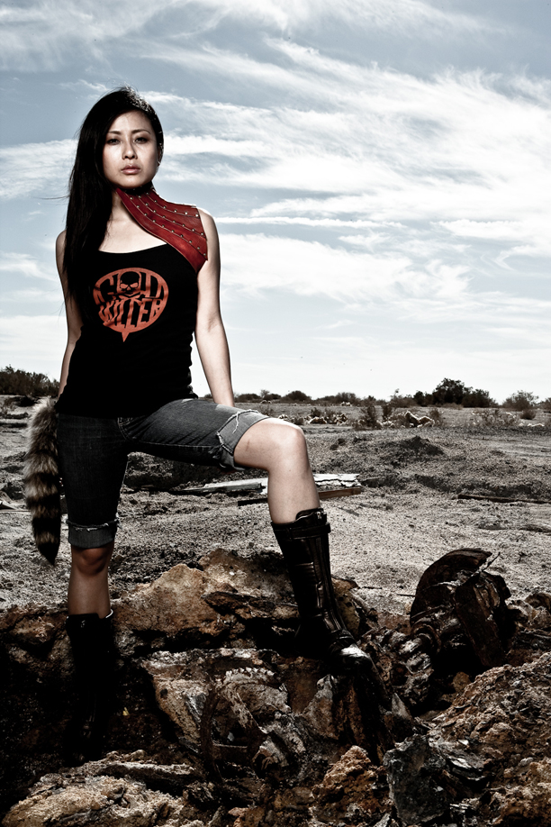 Female model photo shoot of Courtney Megan Hengst in Salton Sea
