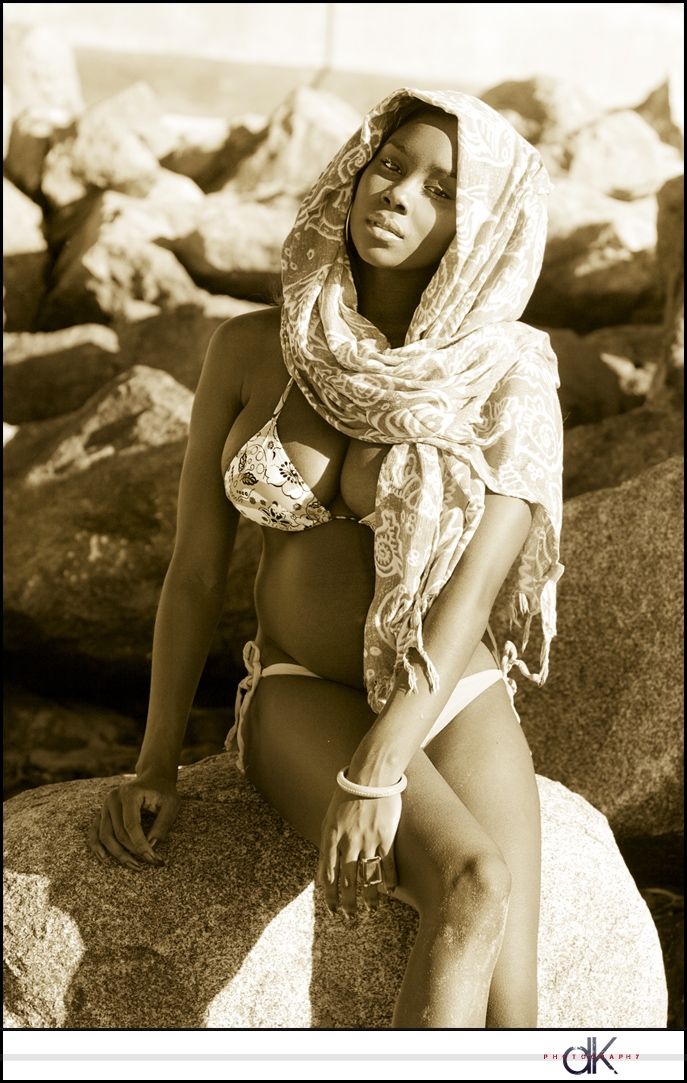Female model photo shoot of Britney  iona Harris in imperial beach