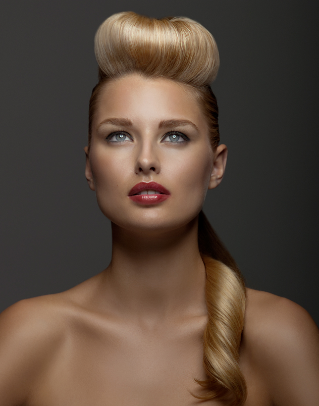 Female model photo shoot of Josephine Perrone, hair styled by ewa berton