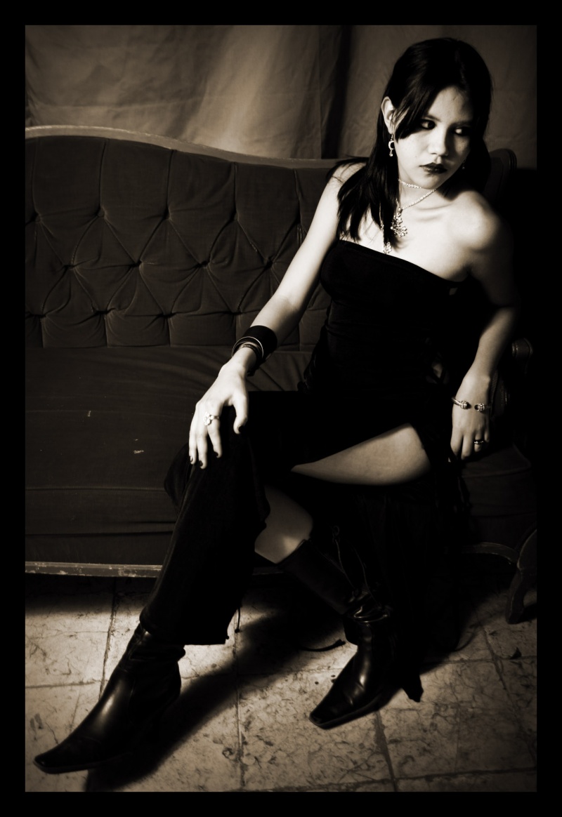 Female model photo shoot of Ninive Jaiden Grey in Studio