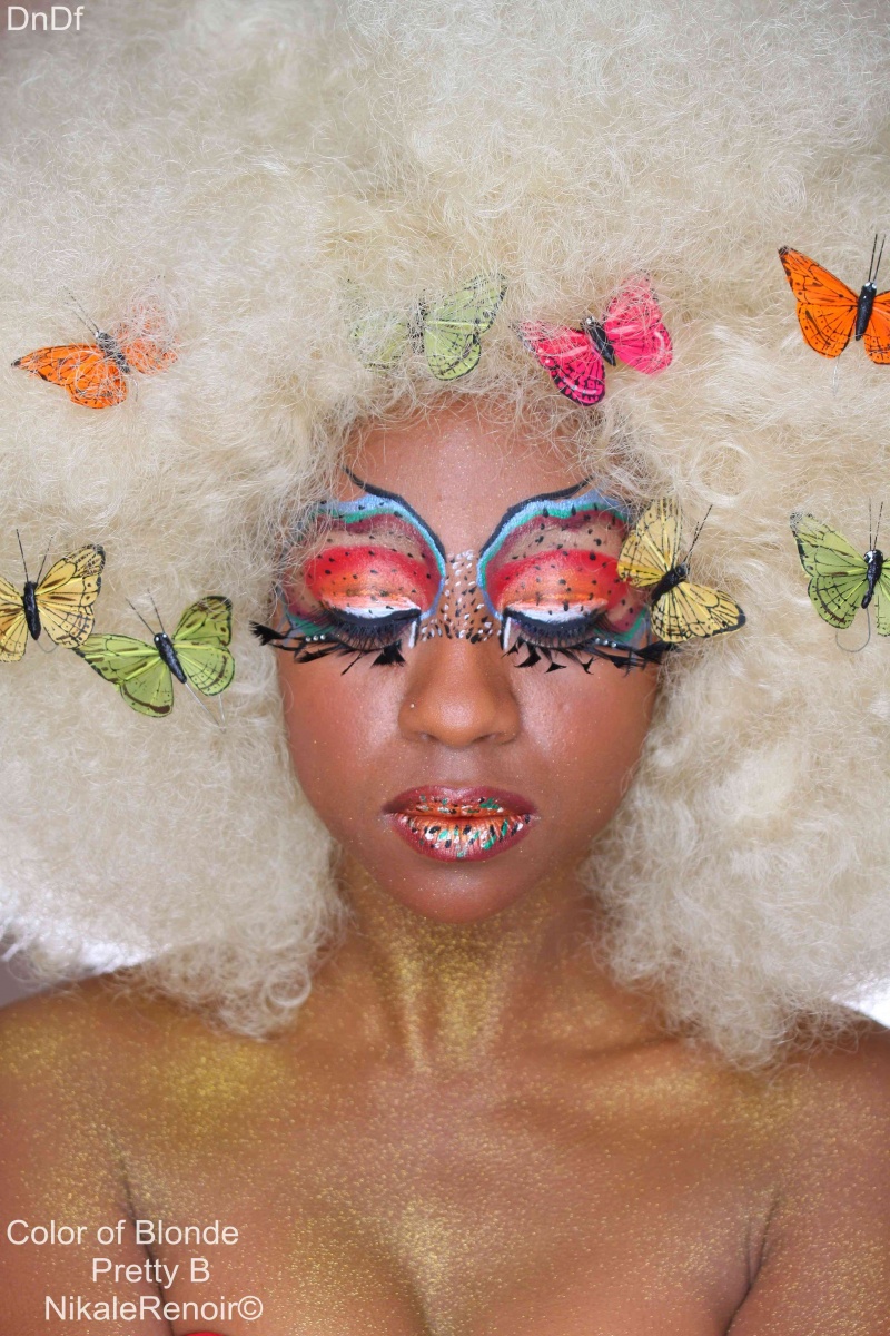 Female model photo shoot of Bonita Faces by DNDF in MY MIND, makeup by Bonita Faces
