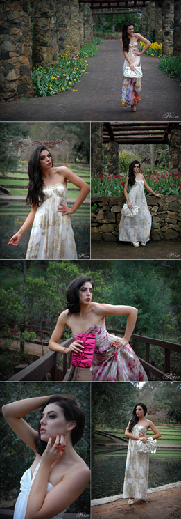 Female model photo shoot of POISEphotography and Rochelle Emanuel-Smith in Araluen Botanic Gardens, makeup by Cassie Wood