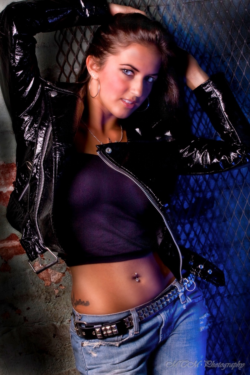 Female model photo shoot of Kimberly London by MTM Photography in Flash House Worcester 