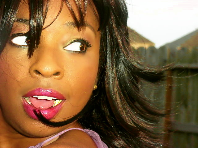 Female model photo shoot of Lips and Lashes 