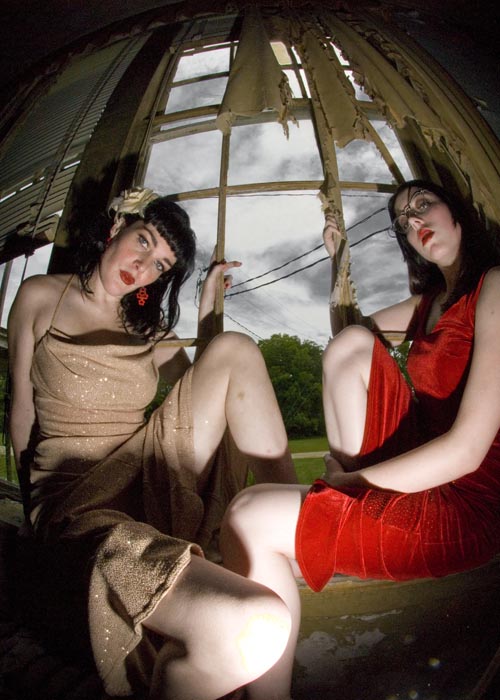 Female model photo shoot of Ellen Ripley and Carsa Page by Scot Cash Photography in Abandoned School House near Jacksonville, NC