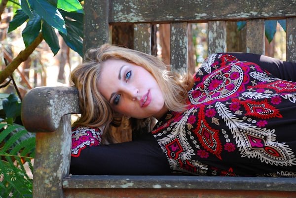 Female model photo shoot of Kerri Lee in Clemson Botanical Gardens