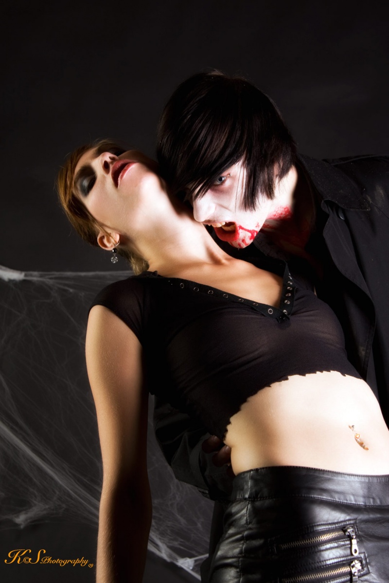 Male and Female model photo shoot of Malicious Mike and J E M by KS_Photgraphy in Halloween Bash 2