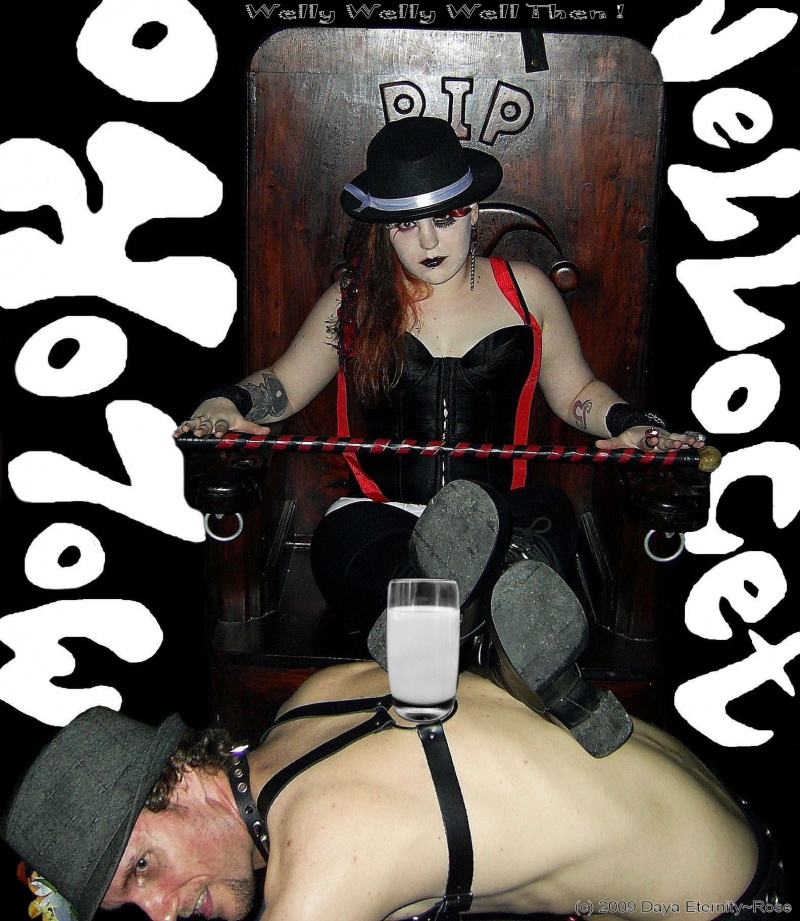 Male and Female model photo shoot of daya eternity rose and PsychoLexi in Subspace fetish club Toronto