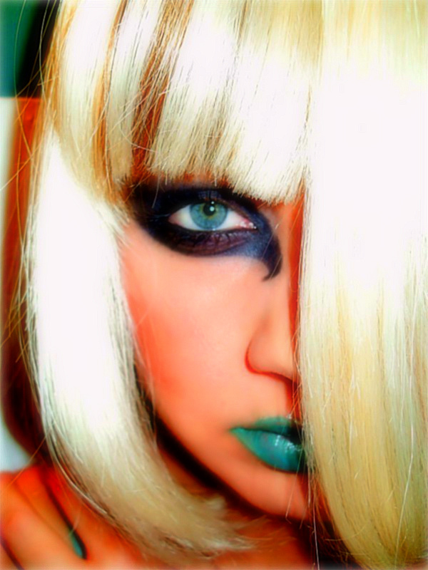 Female model photo shoot of Blue Doll 
