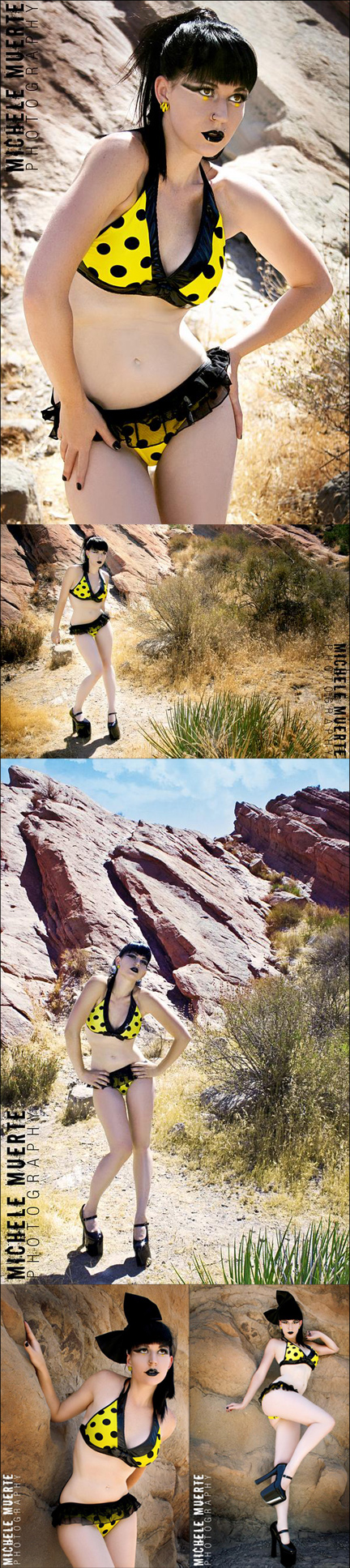 Female model photo shoot of Muerte Photography and Miss Holly Cakes in Cali, clothing designed by MYSUGARDOLL