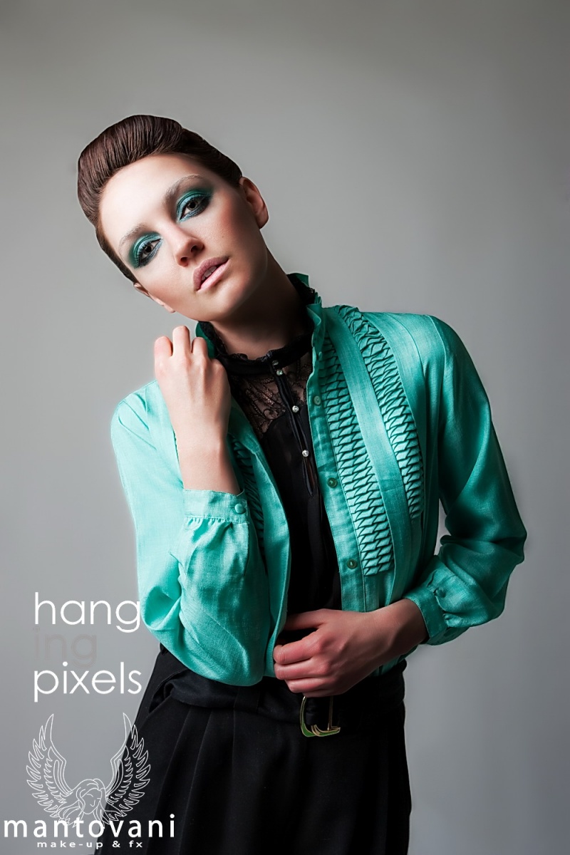 Female model photo shoot of Mantovani Makeup by hangingpixels in Sydney