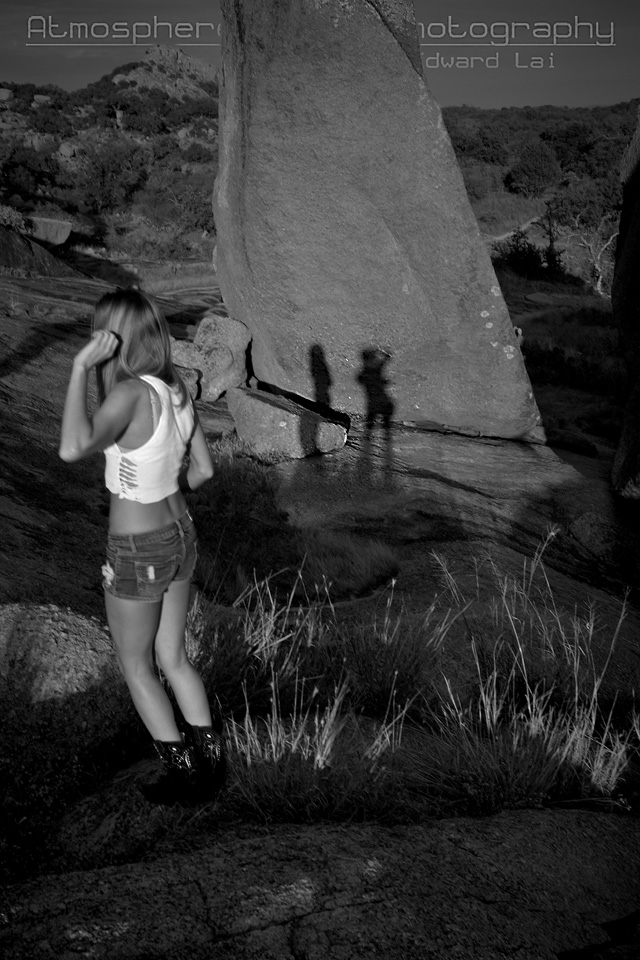 Male and Female model photo shoot of Atmosphere Light and Eleya Maureen by Atmosphere Light in Enchanted Rock , Tx