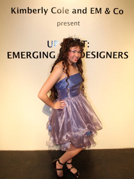 Female model photo shoot of Queenie4ever in Kimberly Cole & Em & Co present Up Next L.A, Emerging Designers L.A. Fashion Week Oct 14, 2009