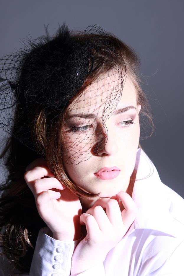Female model photo shoot of Luna Ciele in Glasgow Contrast Studios