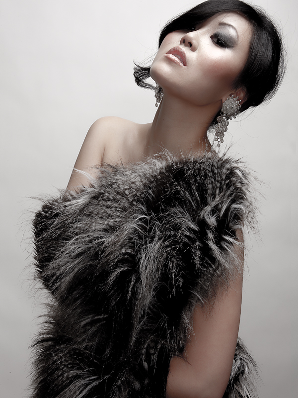 Female model photo shoot of SilviaCarla Photography in my studio, hair styled by Vincent Lann, makeup by Lyndsey Ariel