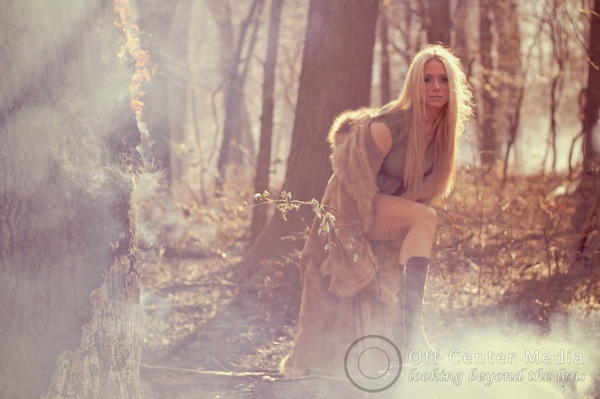 Female model photo shoot of Paulina Eva in Forest Fire in Palos