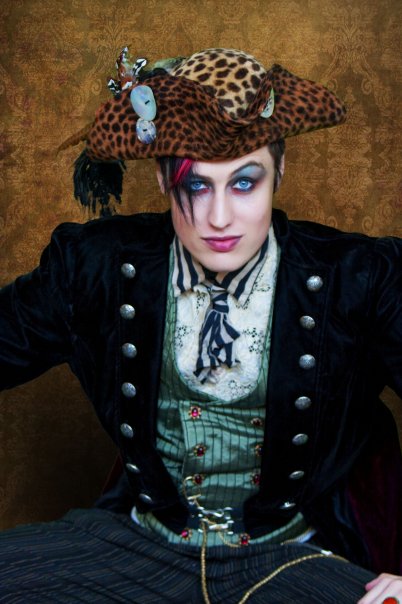 Male model photo shoot of Zev Ubu Curtis Hoffman in Davy jones locker , clothing designed by The Indra Millinery