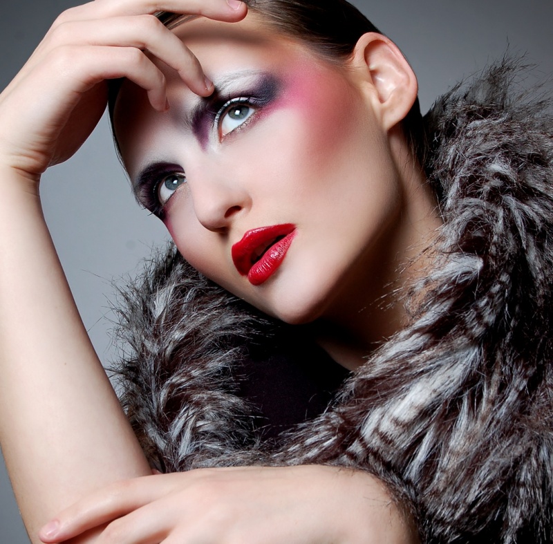 Female model photo shoot of O R I A N A by Tony Veloz, makeup by Dana Delaney