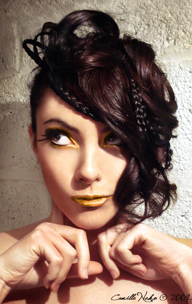 Female model photo shoot of Camille Neko Hair