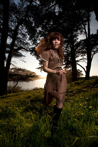 Female model photo shoot of alexandra haffner in lake merced