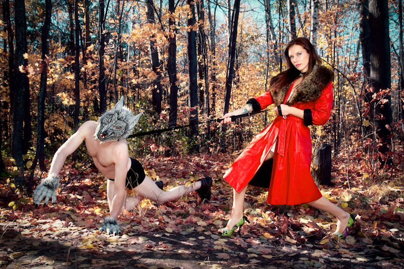 Female model photo shoot of Leah Erlandson in Woods