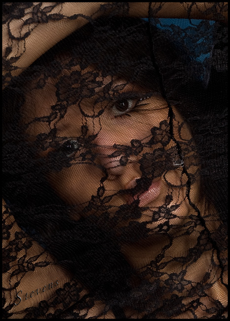 Female model photo shoot of Alejandra Guerra by DickStevensPhotography in Dick Steven's Studio
