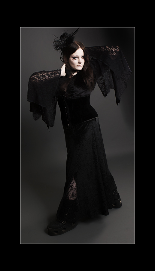 Female model photo shoot of Aesthetica Nocturna by Deborah Selwood