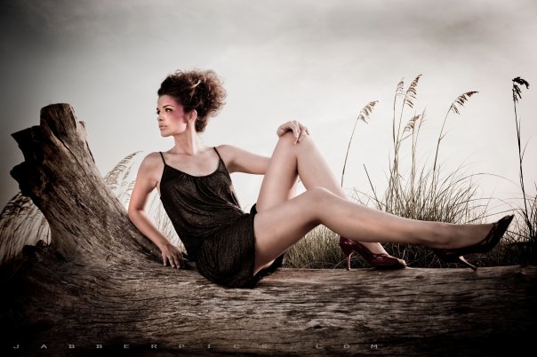 Female model photo shoot of Katherine van der Spek by jabberpics in Tybee Island, makeup by Dollface by Jules