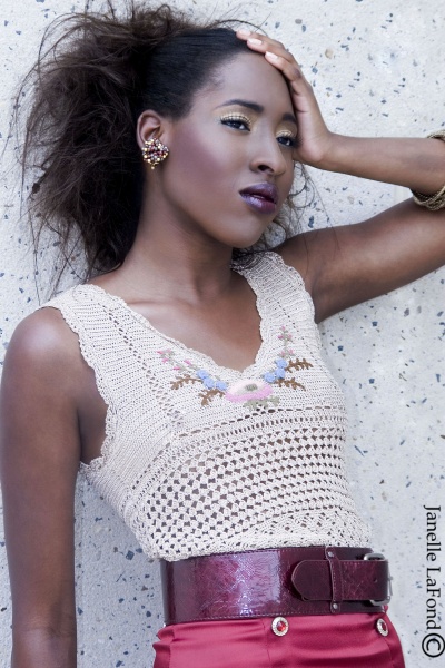 Female model photo shoot of AIYANNA  by Janelle L in Atlanta,GA, hair styled by TiffanyLC2009, makeup by Melodie Ray