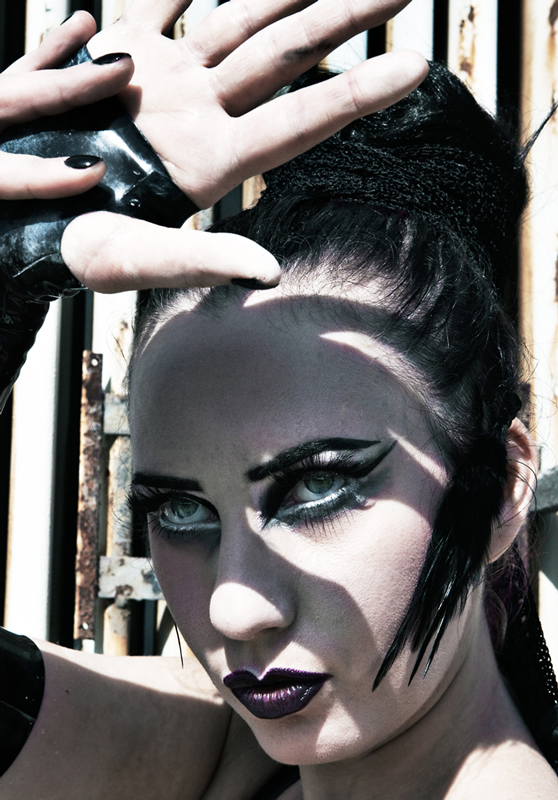 Female model photo shoot of Anat K Black by J Comita, makeup by Makeup by Ms K Black