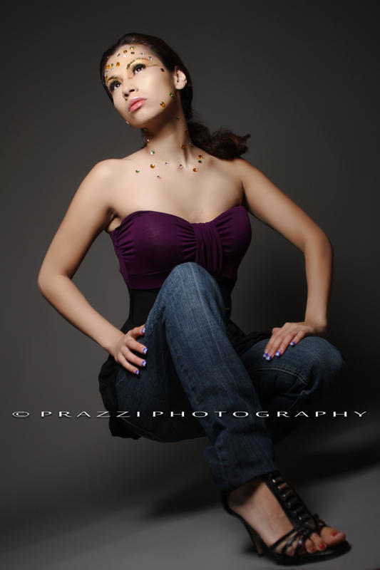 Female model photo shoot of Shelly V in Studio, makeup by Made-up Make-up by Dee