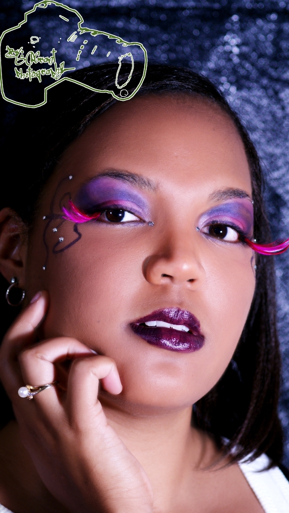 Female model photo shoot of Cia Nicole by by Grant Photography in Raleigh, NC, makeup by Sammy Jo MUA