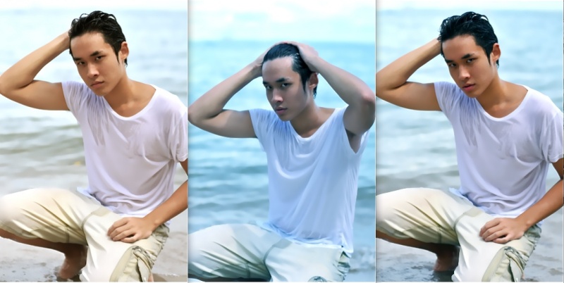 Male model photo shoot of Daniel Tan YQ by cckue in changi beach Park