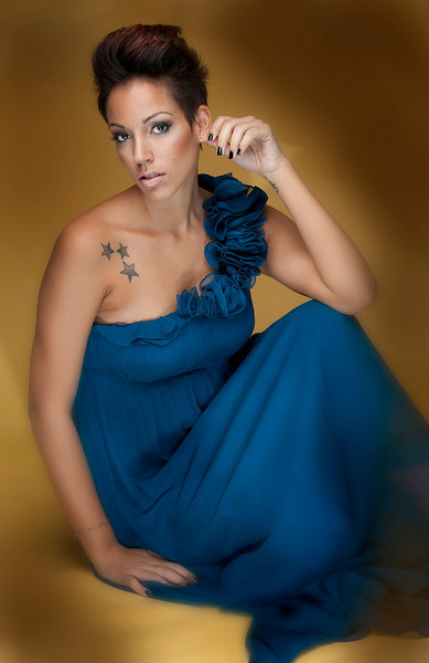 Female model photo shoot of Kim Rojas by Michael Weitzman, makeup by Tatyana Laisa