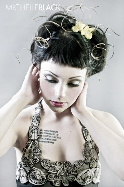 Female model photo shoot of Isabella Misery by Michelle Black Concepts, makeup by Marla Maples MUA