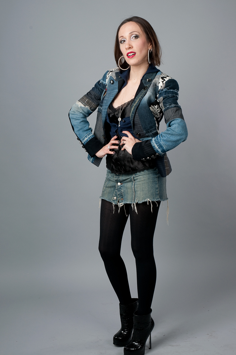 Female model photo shoot of Oblivion Clothing