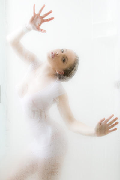Female model photo shoot of Alanna Lee in Shower