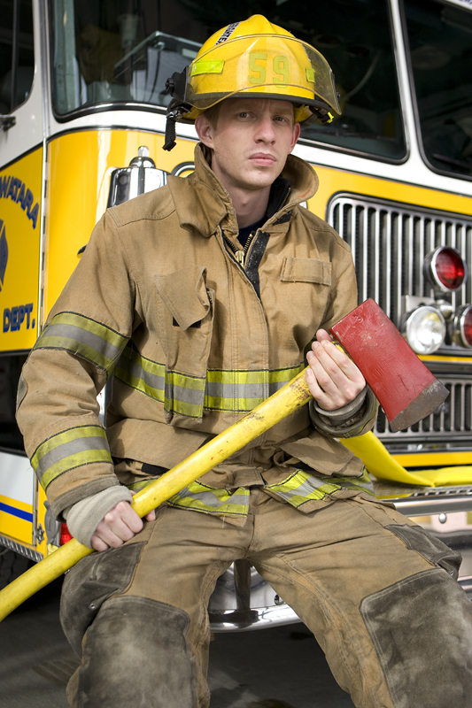 Male model photo shoot of Shane Keller in Lower Swatara Fire Department