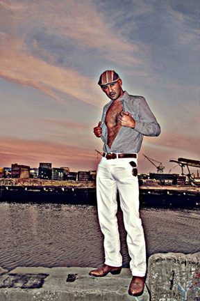 Male model photo shoot of Andres Fabian by Y NOT Creations P in Red Hook Brooklyn