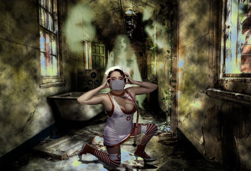 Female model photo shoot of Isabel DaMorte by He Said She Said Photos in hellz asylum