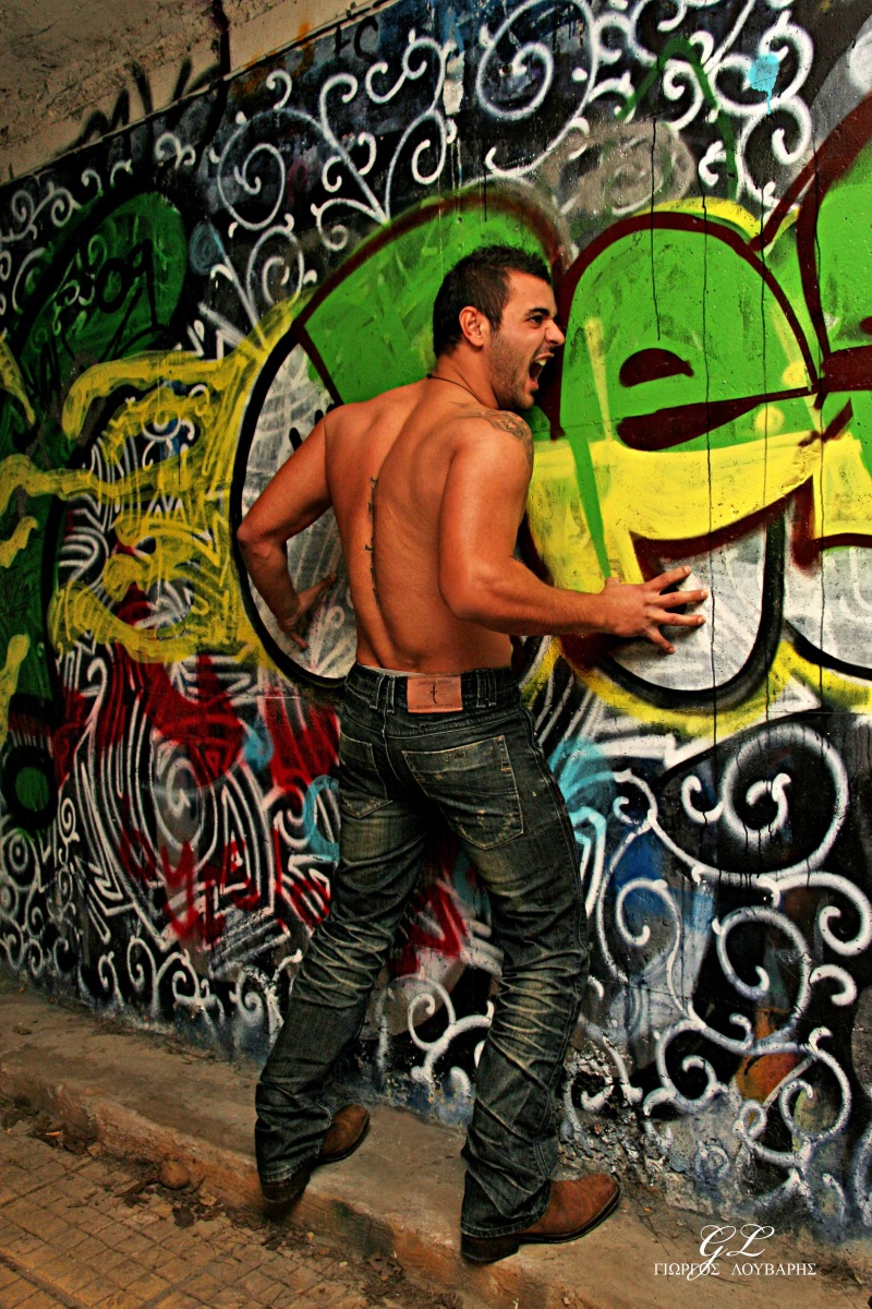 Male model photo shoot of George Louvaris  in Outdoor