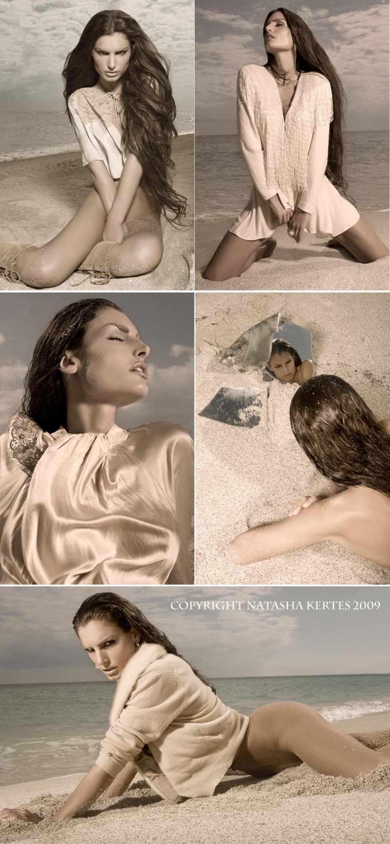 Female model photo shoot of natasha kertes and -SIMONA- in in dunes, makeup by MJS Makeup